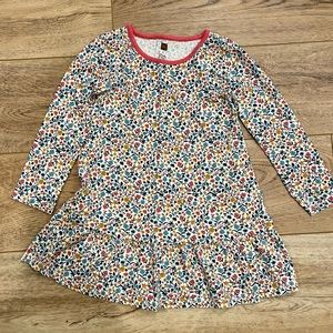 Tea Collection Drop-Waist Floral Dress Girls 4